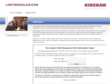 Tablet Screenshot of lawyeringlaw.com